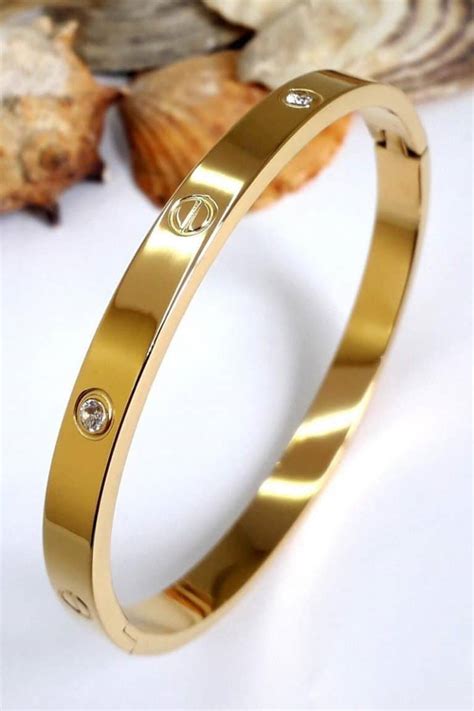 real gold cartier dupe|cartier love bracelet look alike.